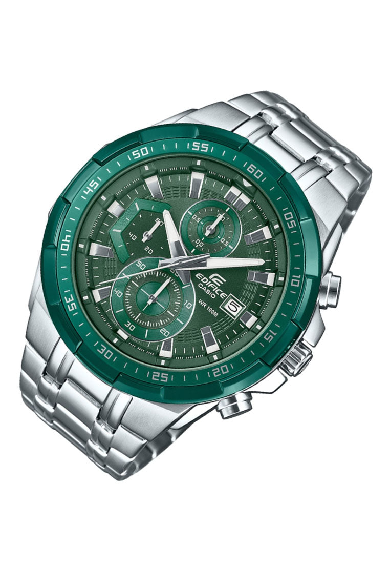 Casio Edifice EFR-539DE-3A Chronograph Stainless Steel Strap Watch for Men-Watch Portal Philippines