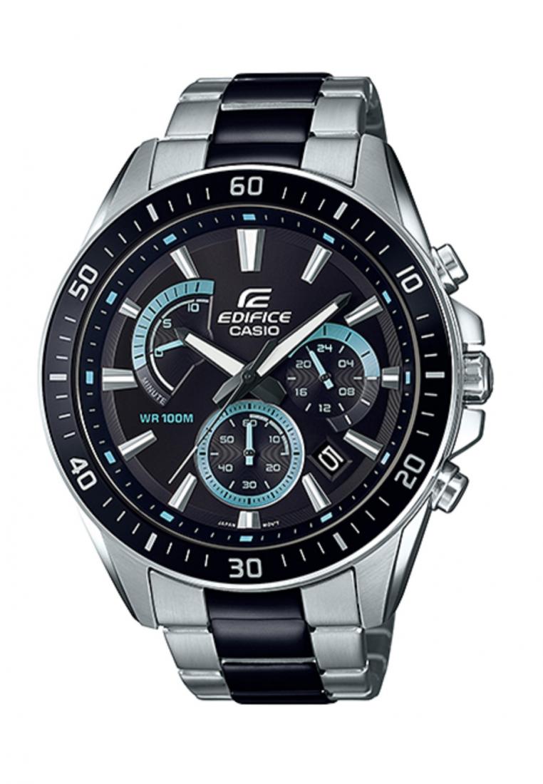 Casio Edifice EFR-552SBK-1A Chronograph Stainless Steel Strap Watch For Men-Watch Portal Philippines