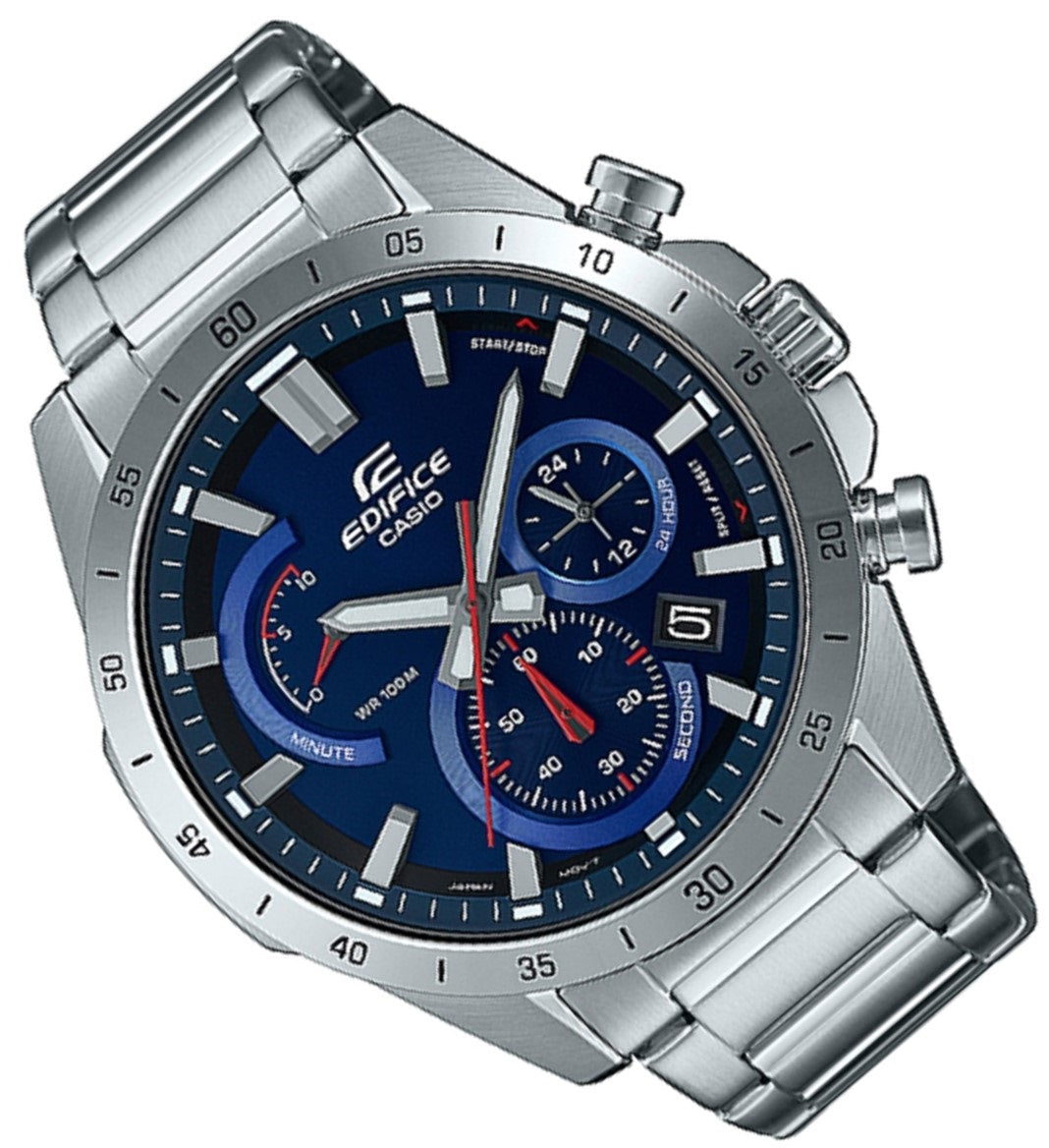 Casio Edifice EFR-573D-2A Chronograph Stainless Steel Strap Watch For Men-Watch Portal Philippines