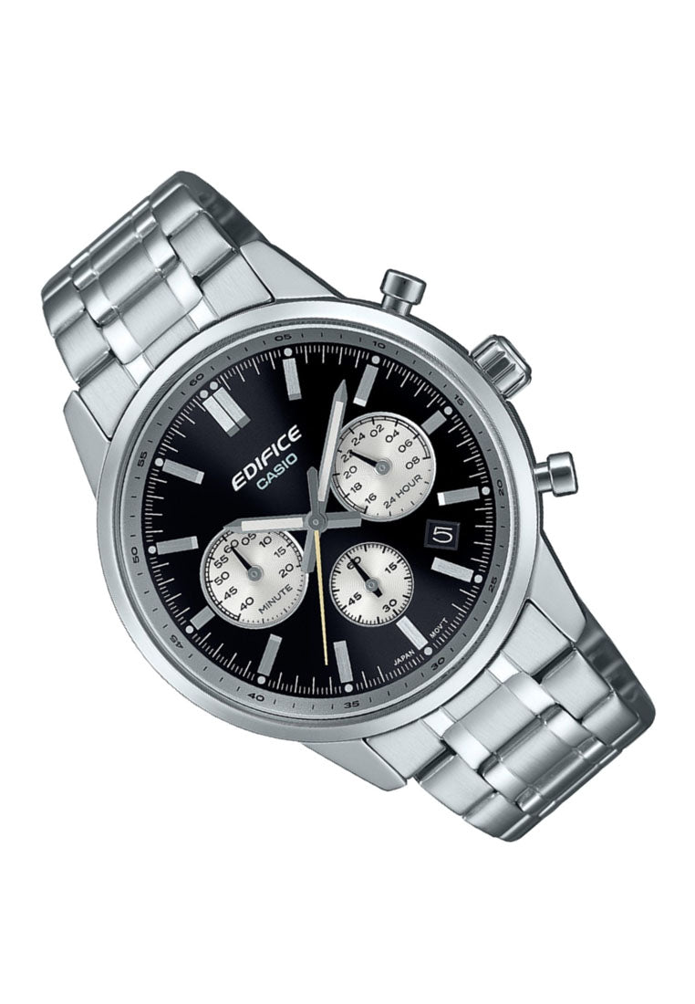 Casio Edifice EFR-575D-1A Chronograph Stainless Steel Strap Watch For Men-Watch Portal Philippines