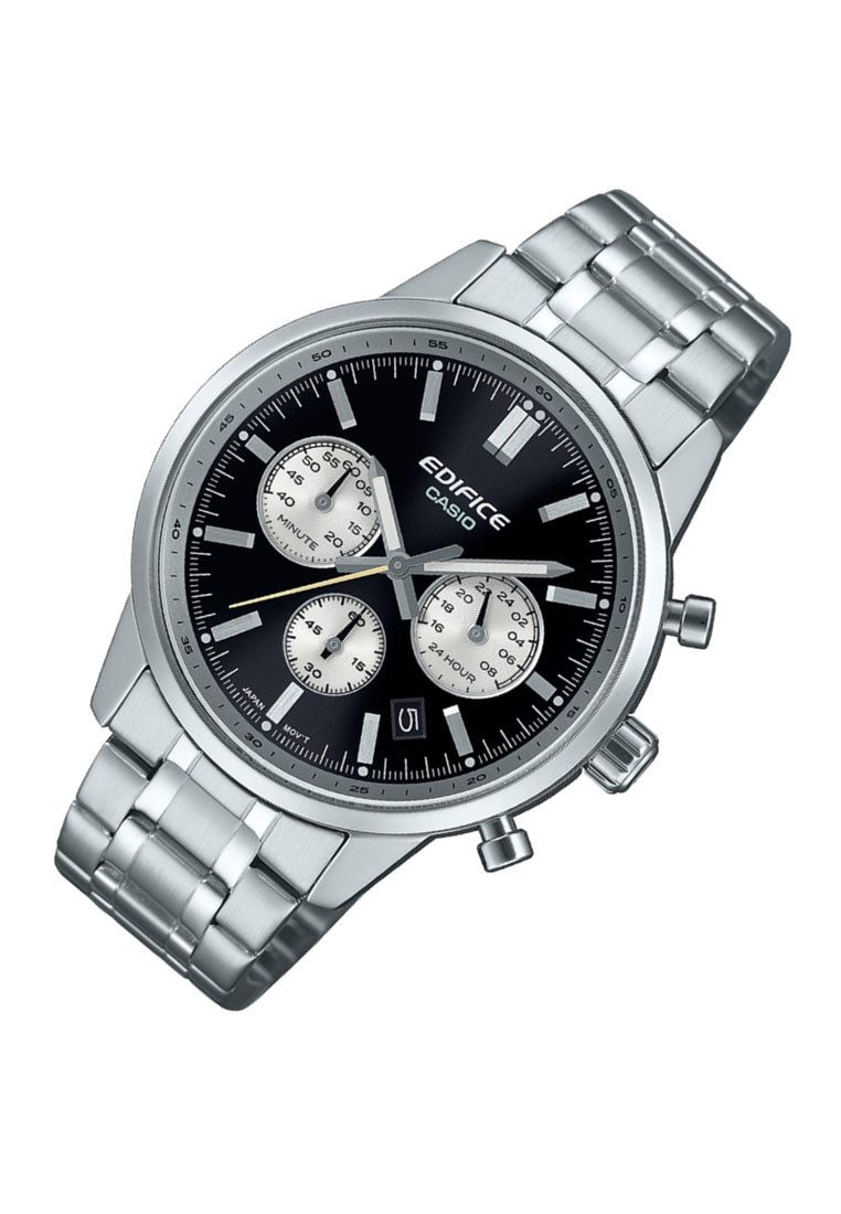 Casio Edifice EFR-575D-1A Chronograph Stainless Steel Strap Watch For Men-Watch Portal Philippines