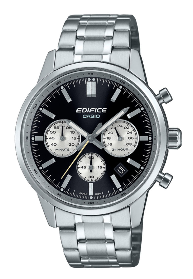 Casio Edifice EFR-575D-1A Chronograph Stainless Steel Strap Watch For Men-Watch Portal Philippines