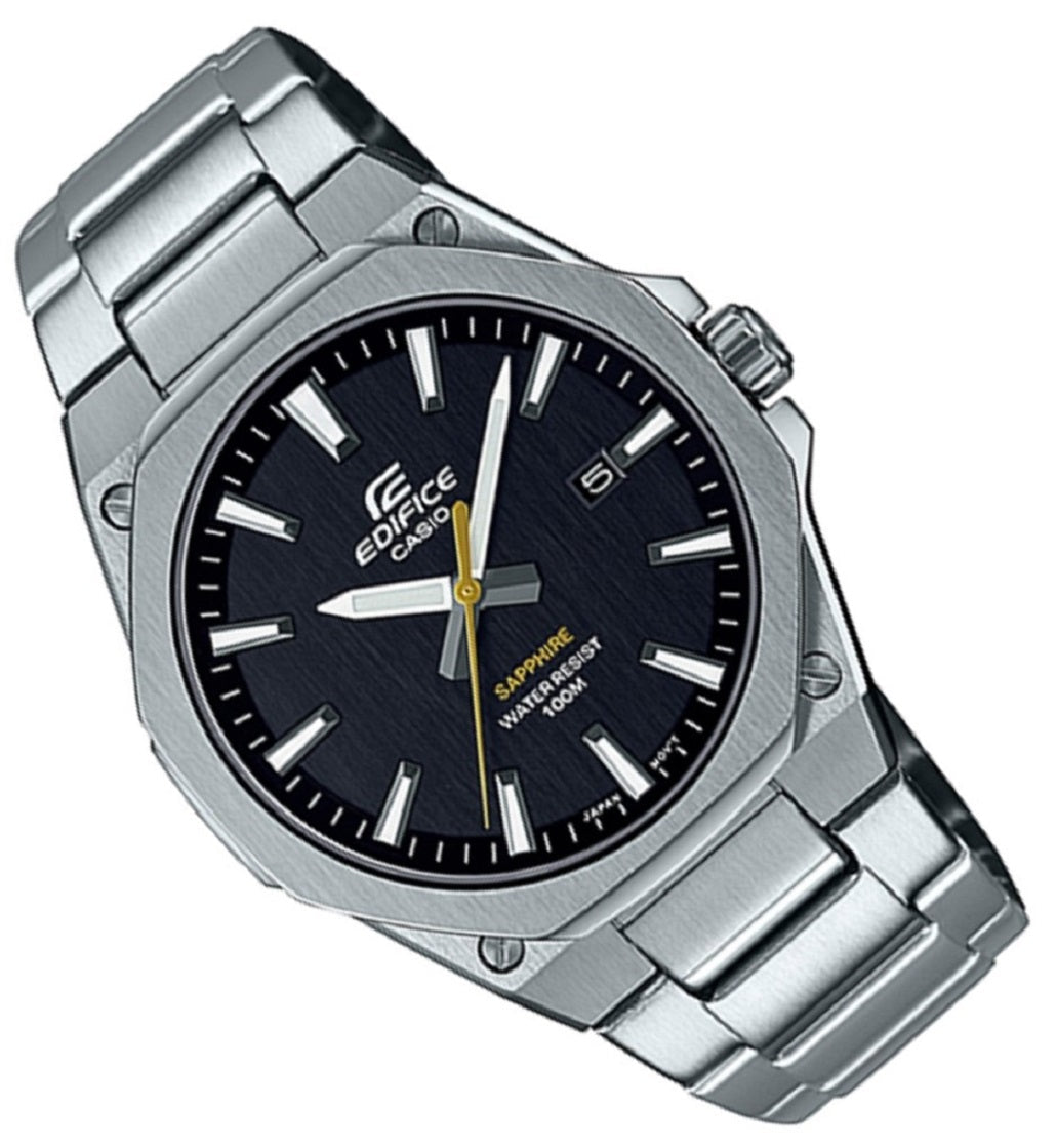 Casio Edifice EFR-S108D-1A Analog Stainless Steel Strap Watch For Men-Watch Portal Philippines