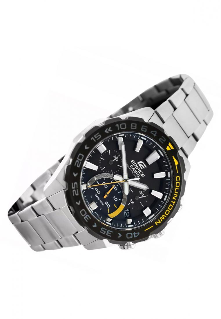 Casio Edifice EFS-S550DB-1A Solar Chronograph Stainless Steel Strap Watch For Men-Watch Portal Philippines