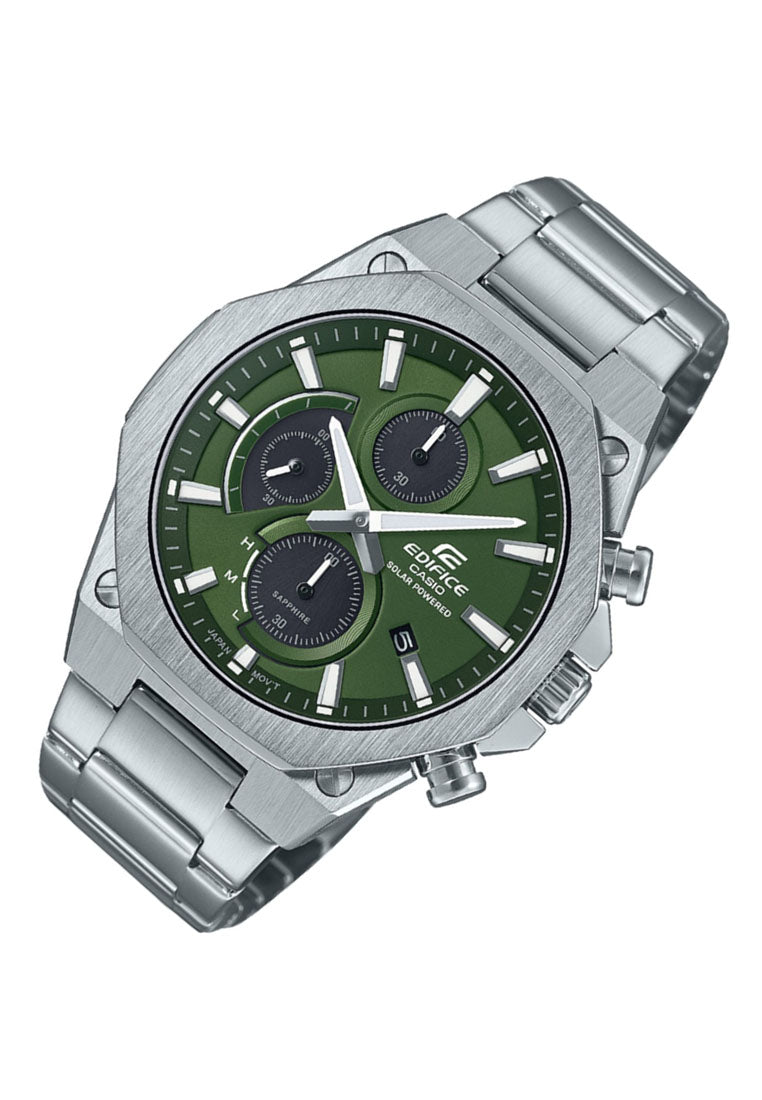 Casio Edifice EFS-S570D-3A Chronograph Stainless Steel Strap Solar Watch For Men-Watch Portal Philippines