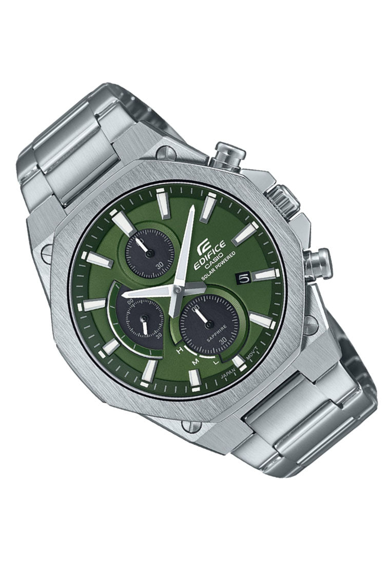 Casio Edifice EFS-S570D-3A Chronograph Stainless Steel Strap Solar Watch For Men-Watch Portal Philippines
