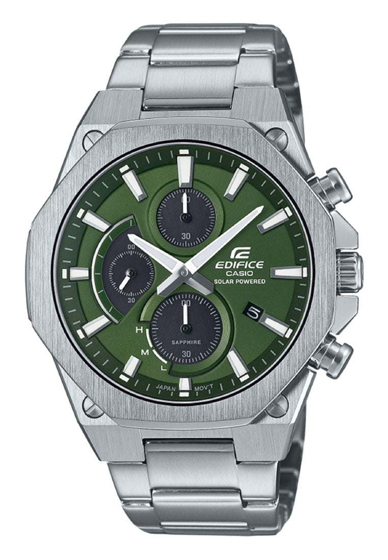 Casio Edifice EFS-S570D-3A Chronograph Stainless Steel Strap Solar Watch For Men-Watch Portal Philippines