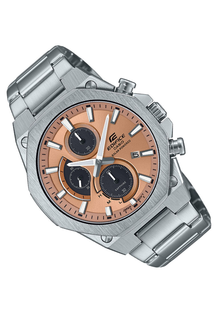 Casio Edifice EFS-S570D-5A Chronograph Stainless Steel Strap Solar Watch For Men-Watch Portal Philippines