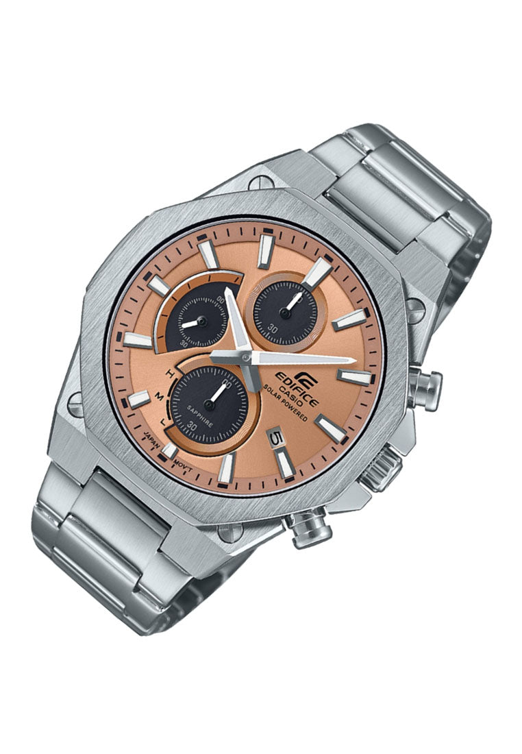 Casio Edifice EFS-S570D-5A Chronograph Stainless Steel Strap Solar Watch For Men-Watch Portal Philippines