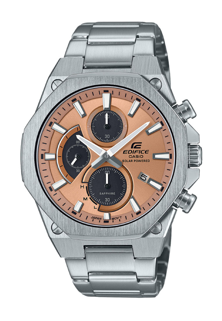 Casio Edifice EFS-S570D-5A Chronograph Stainless Steel Strap Solar Watch For Men-Watch Portal Philippines
