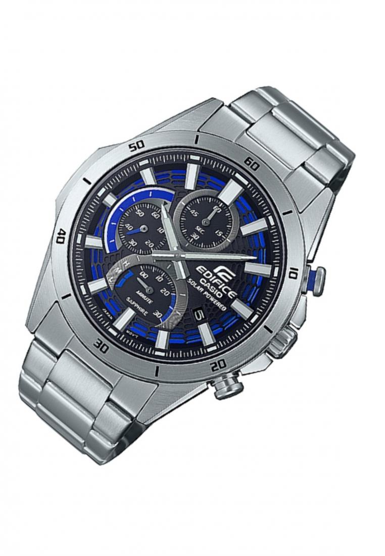 Casio Edifice EFS-S610D-1A Solar Chronograph Stainless Steel Strap Watch For Men-Watch Portal Philippines