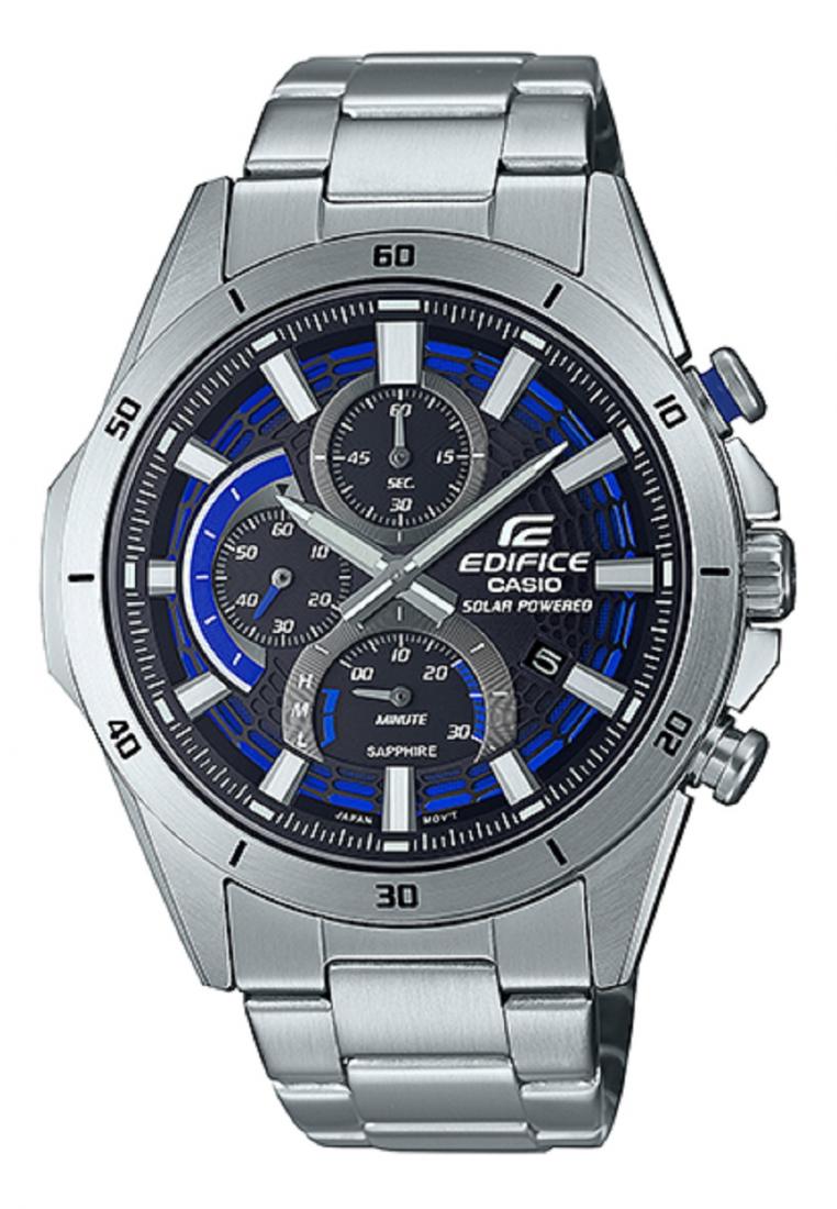 Casio Edifice EFS-S610D-1A Solar Chronograph Stainless Steel Strap Watch For Men-Watch Portal Philippines
