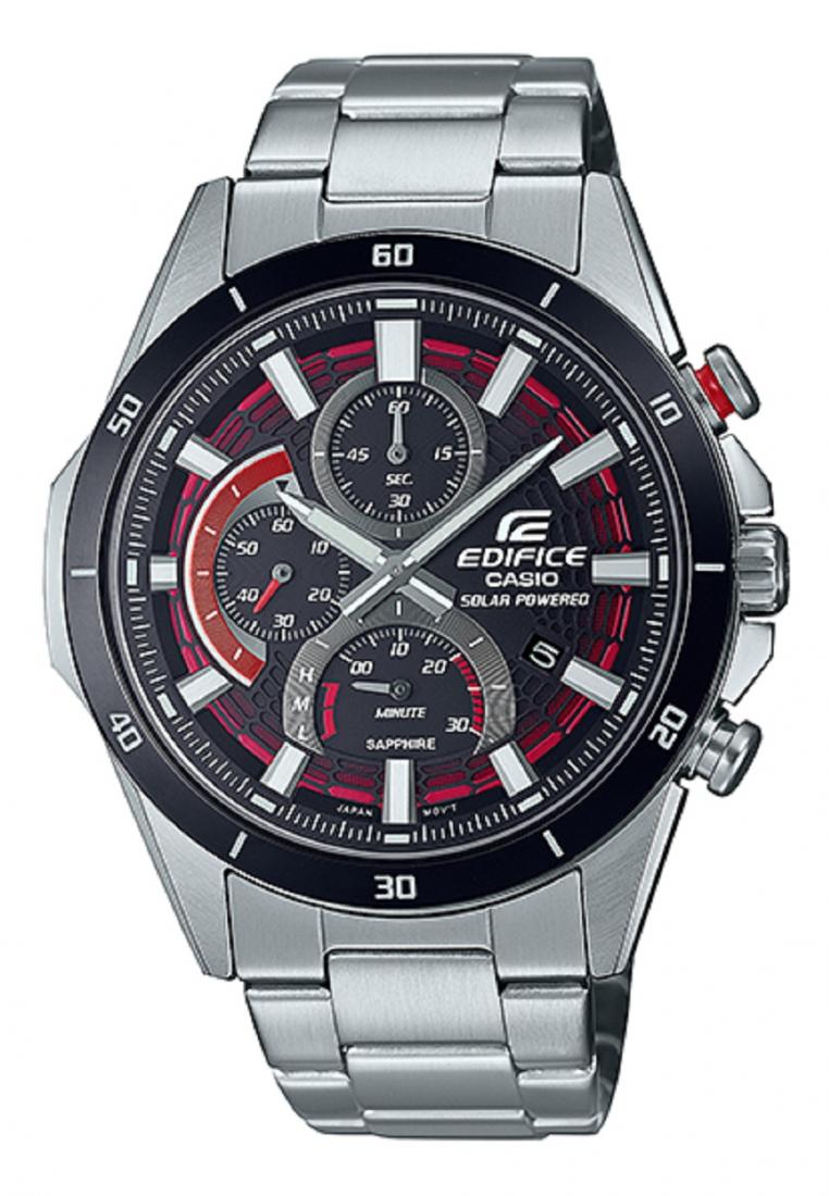 Casio Edifice EFS-S610DB-1A Solar Chronograph Stainless Steel Strap Watch For Men-Watch Portal Philippines