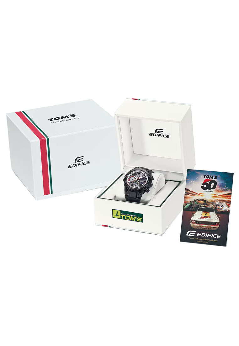 Casio Edifice EFS-S641TMS-1A "Tom's 50th Anniversary" Chronograph Leather Solar Watch for Men-Watch Portal Philippines