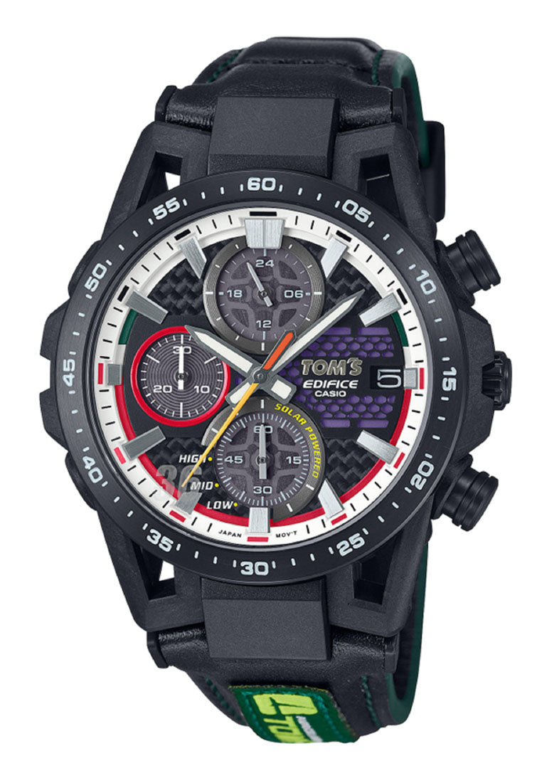 Casio Edifice EFS-S641TMS-1A "Tom's 50th Anniversary" Chronograph Leather Solar Watch for Men-Watch Portal Philippines