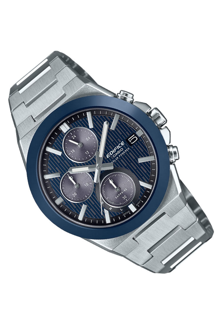Casio Edifice EFS-S650D-2A Chronograph Stainless Steel Strap Solar Watch for Men-Watch Portal Philippines