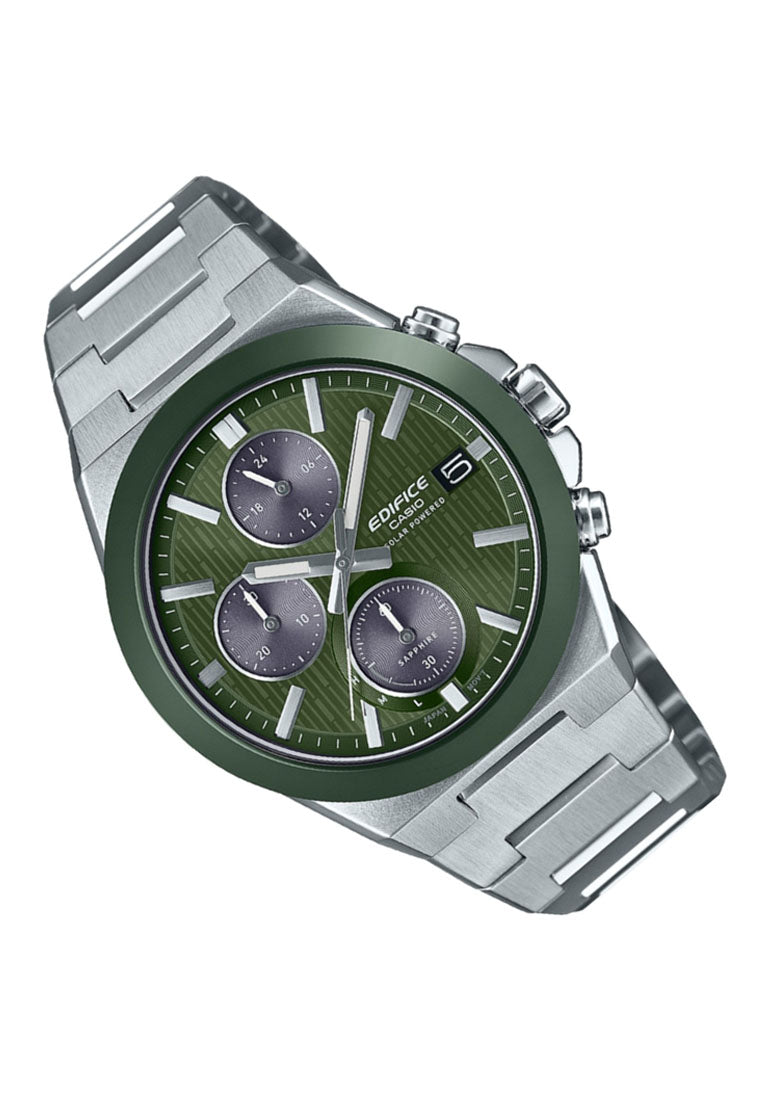 Casio Edifice EFS-S650D-3A Chronograph Stainless Steel Strap Solar Watch for Men-Watch Portal Philippines