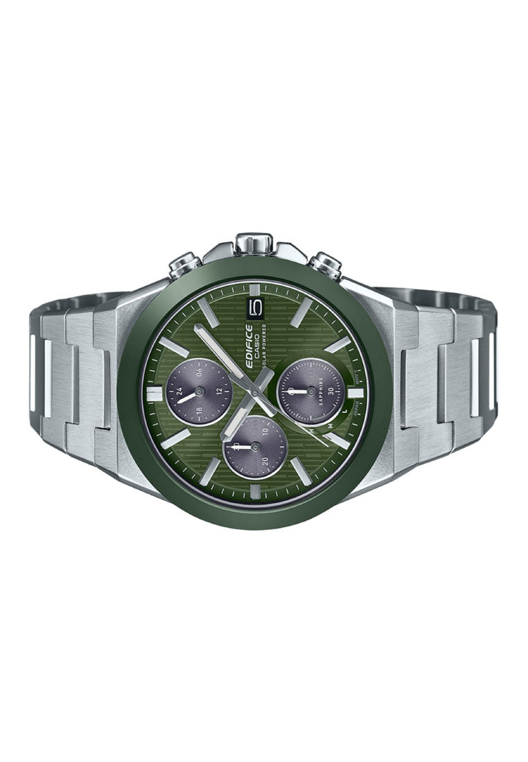 Casio Edifice EFS-S650D-3A Chronograph Stainless Steel Strap Solar Watch for Men-Watch Portal Philippines