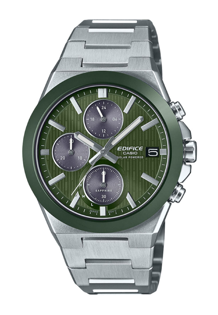 Casio Edifice EFS-S650D-3A Chronograph Stainless Steel Strap Solar Watch for Men-Watch Portal Philippines