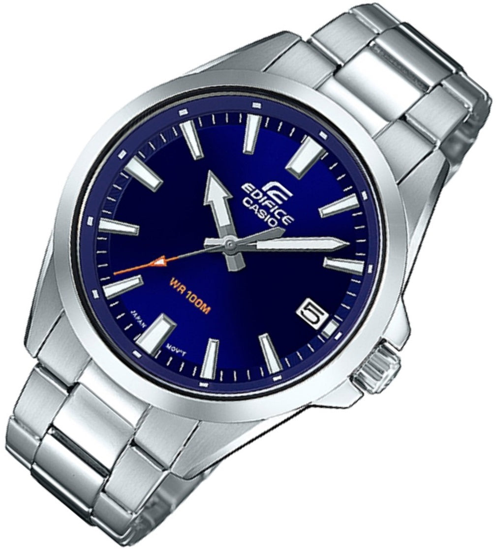 Casio Edifice EFV-100D-2A Analog Stainless Steel Strap Watch For Men-Watch Portal Philippines