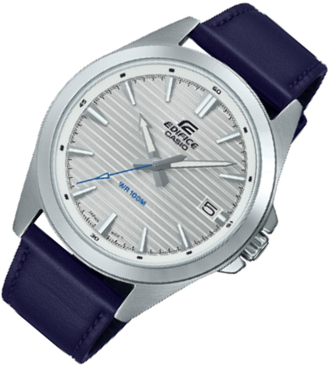 Casio Edifice EFV-140L-7A Chronograph Leather Strap Watch For Men-Watch Portal Philippines