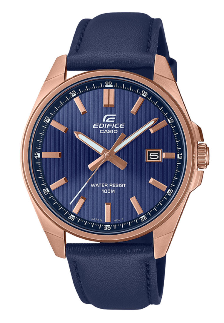 Casio Edifice EFV-150CL-2A Analog Leather Strap Watch For Men-Watch Portal Philippines