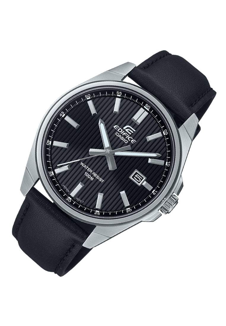 Casio Edifice EFV-150L-1A Analog Leather Strap Watch For Men-Watch Portal Philippines