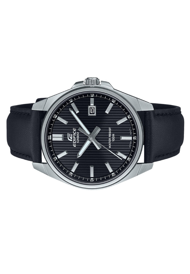 Casio Edifice EFV-150L-1A Analog Leather Strap Watch For Men-Watch Portal Philippines