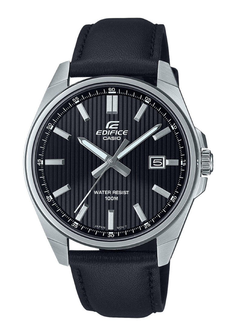 Casio Edifice EFV-150L-1A Analog Leather Strap Watch For Men-Watch Portal Philippines
