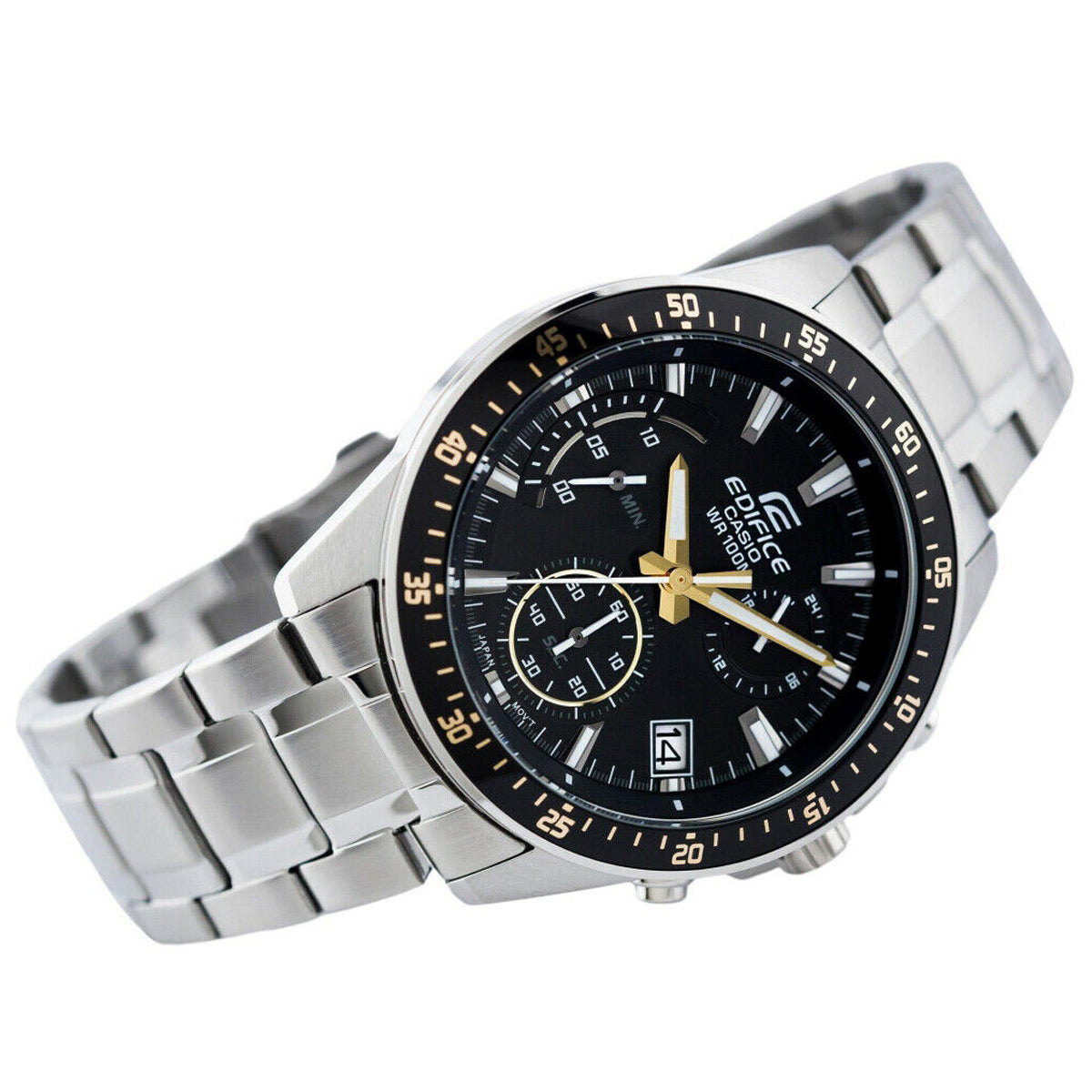 Casio Edifice EFV-540D-1A9 Chronograph Stainless Steel Strap Watch For Men-Watch Portal Philippines