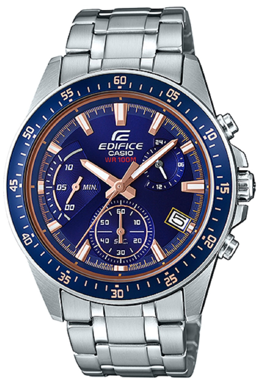 Casio Edifice EFV-540D-2A Chronograph Stainless Steel Strap Watch For Men-Watch Portal Philippines