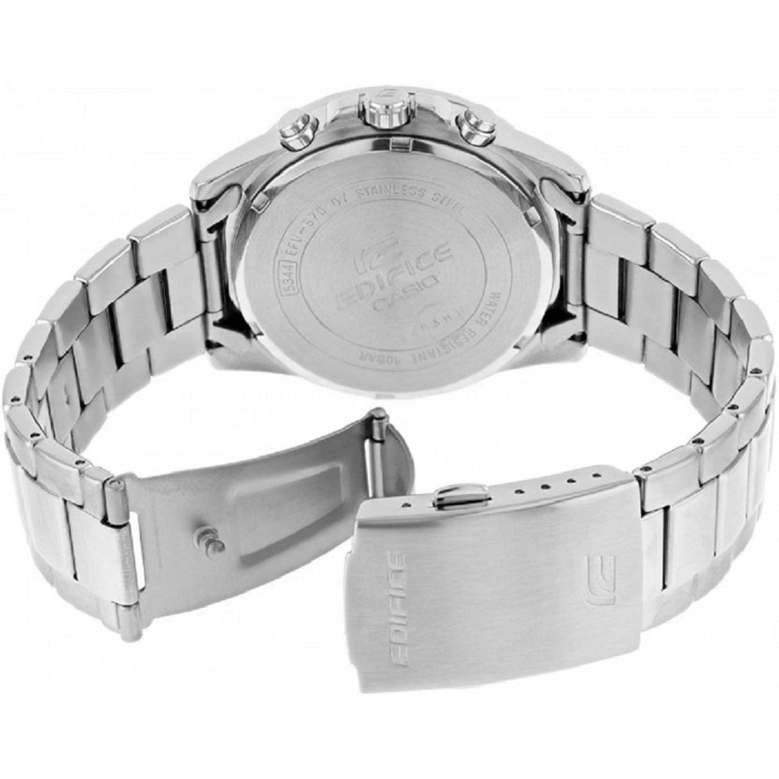 Casio Edifice EFV-570D-2A Chronograph Stainless Steel Strap Watch For Men-Watch Portal Philippines