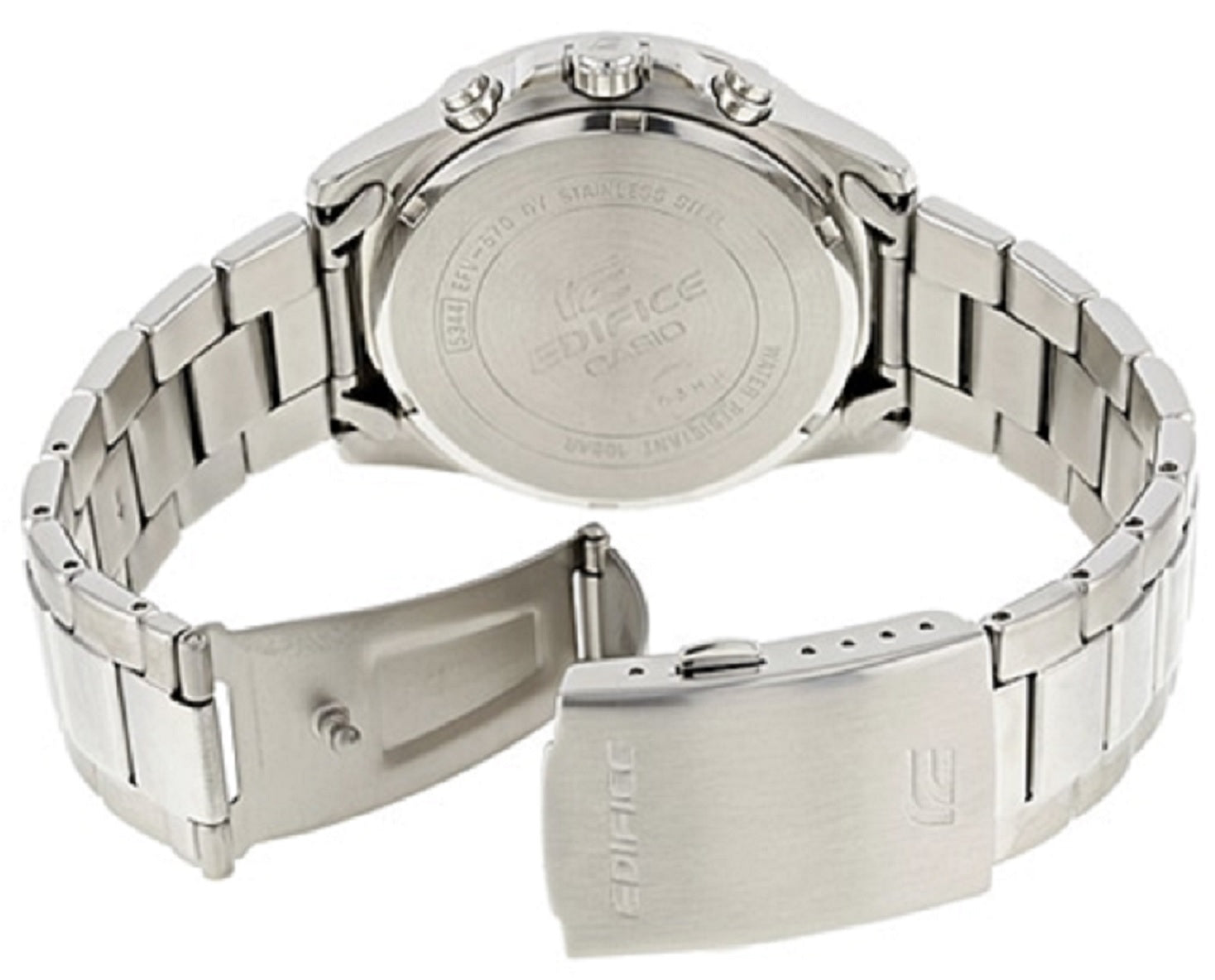 Casio Edifice EFV-570D-7A Chronograph Stainless Steel Strap Watch For Men-Watch Portal Philippines