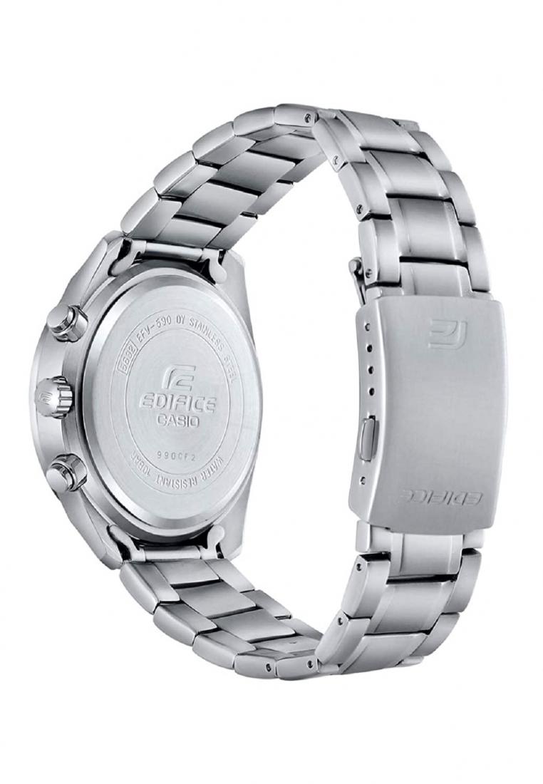 Casio Edifice EFV-590D-1A Chronograph Stainless Steel Strap Watch For Men-Watch Portal Philippines