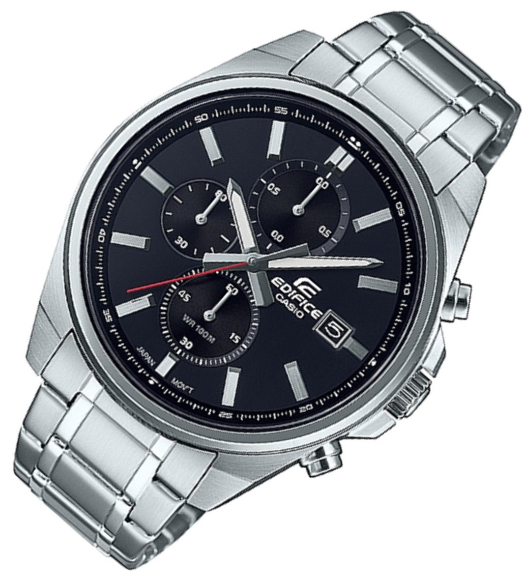 Casio Edifice EFV-610D-1A Chronograph Stainless Steel Strap Watch For Men-Watch Portal Philippines