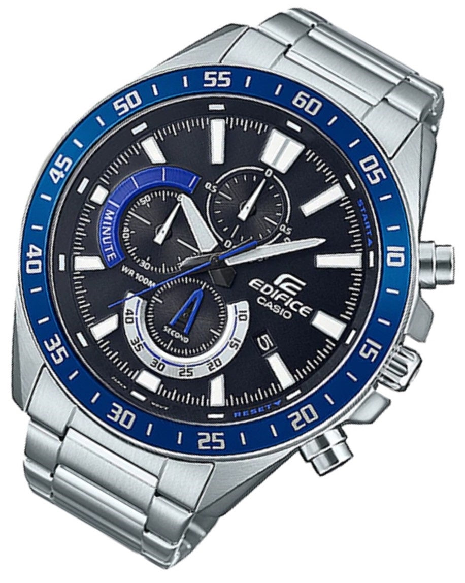 Casio Edifice EFV-620D-1A2 Chronograph Stainless Steel Strap Watch For Men-Watch Portal Philippines