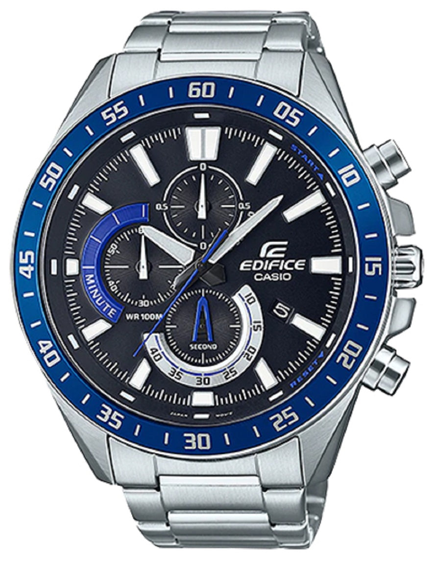Casio Edifice EFV-620D-1A2 Chronograph Stainless Steel Strap Watch For Men-Watch Portal Philippines