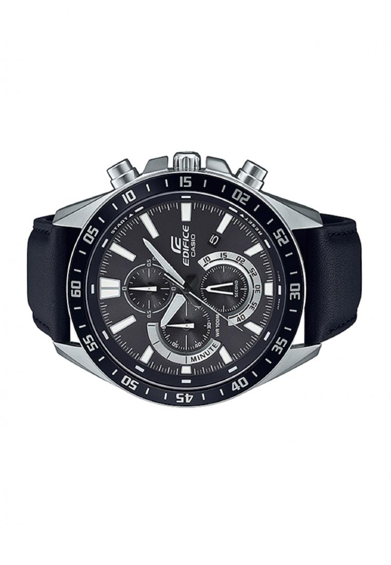 Casio Edifice EFV-620L-1A Chronograph Leather Strap Watch For Men-Watch Portal Philippines