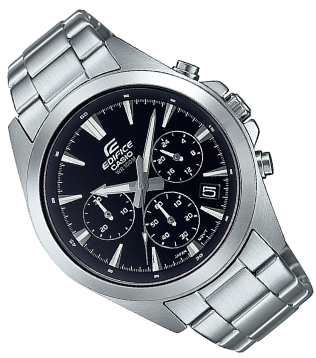 Casio Edifice EFV-630D-1A Chronograph Stainless Steel Strap Watch For Men-Watch Portal Philippines