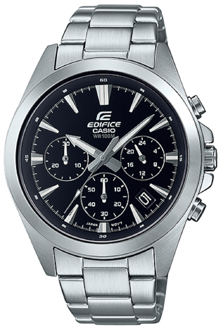 Casio Edifice EFV-630D-1A Chronograph Stainless Steel Strap Watch For Men-Watch Portal Philippines