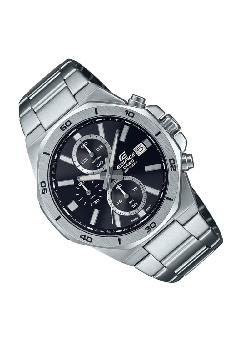 Casio Edifice EFV-640D-1A Chonograph Stainless Steel Strap Watch For Men-Watch Portal Philippines