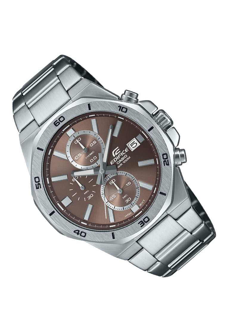 Casio Edifice EFV-640D-5A Chonograph Stainless Steel Strap Watch For Men-Watch Portal Philippines