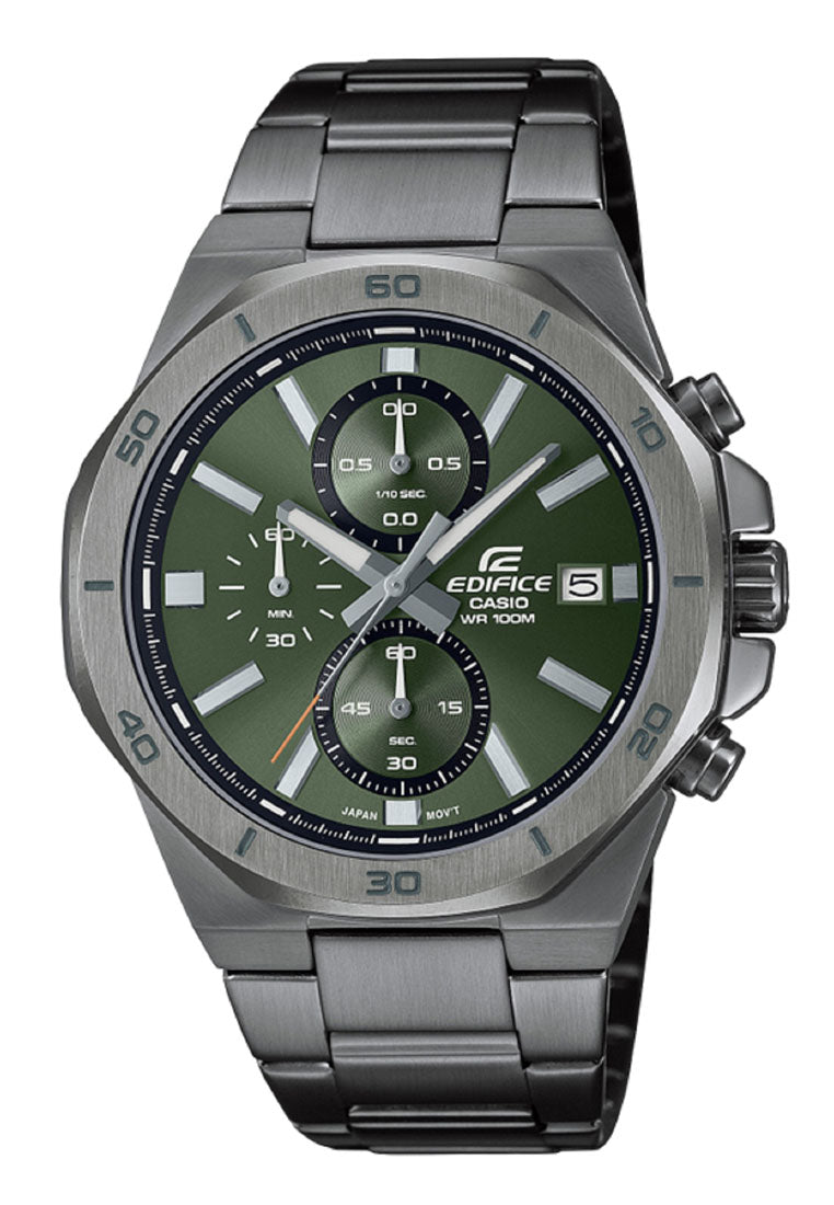 Casio Edifice EFV-640DC-3A Chronograph Stainless Steel Strap Watch For Men-Watch Portal Philippines