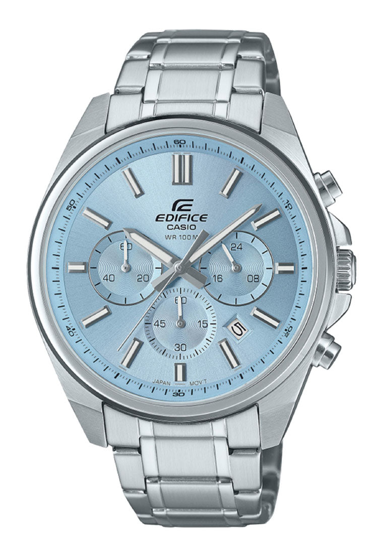 Casio Edifice EFV-650D-2B Chronograph Stainless Steel Strap Watch For Men-Watch Portal Philippines