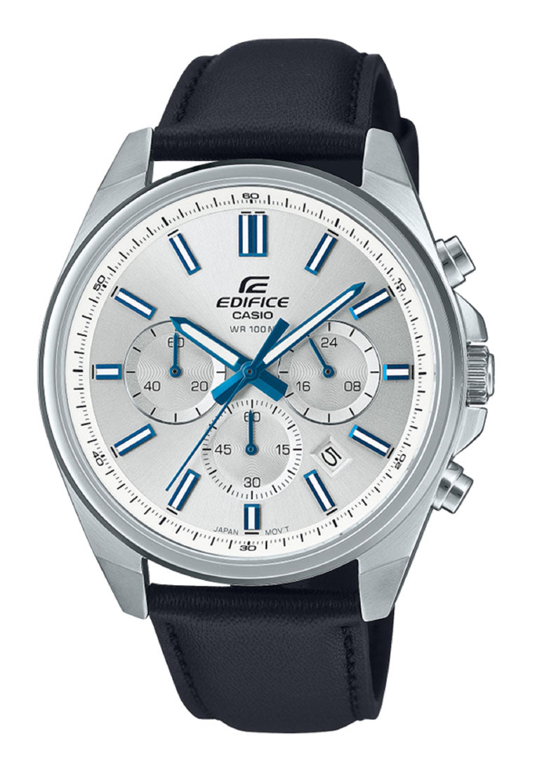 Casio Edifice EFV-650L-7A Chronograph Leather Strap Watch For Men-Watch Portal Philippines