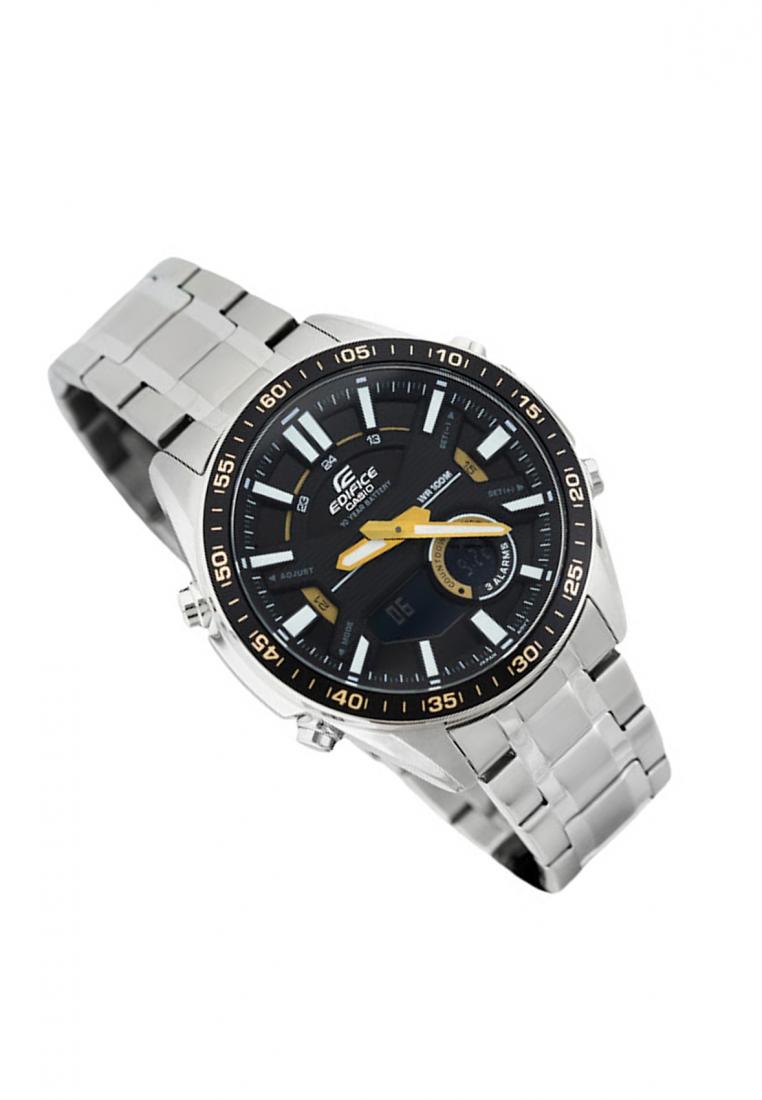 Casio Edifice EFV-C100D-1B Digital Analog Stainless Steel Strap Watch For Men-Watch Portal Philippines