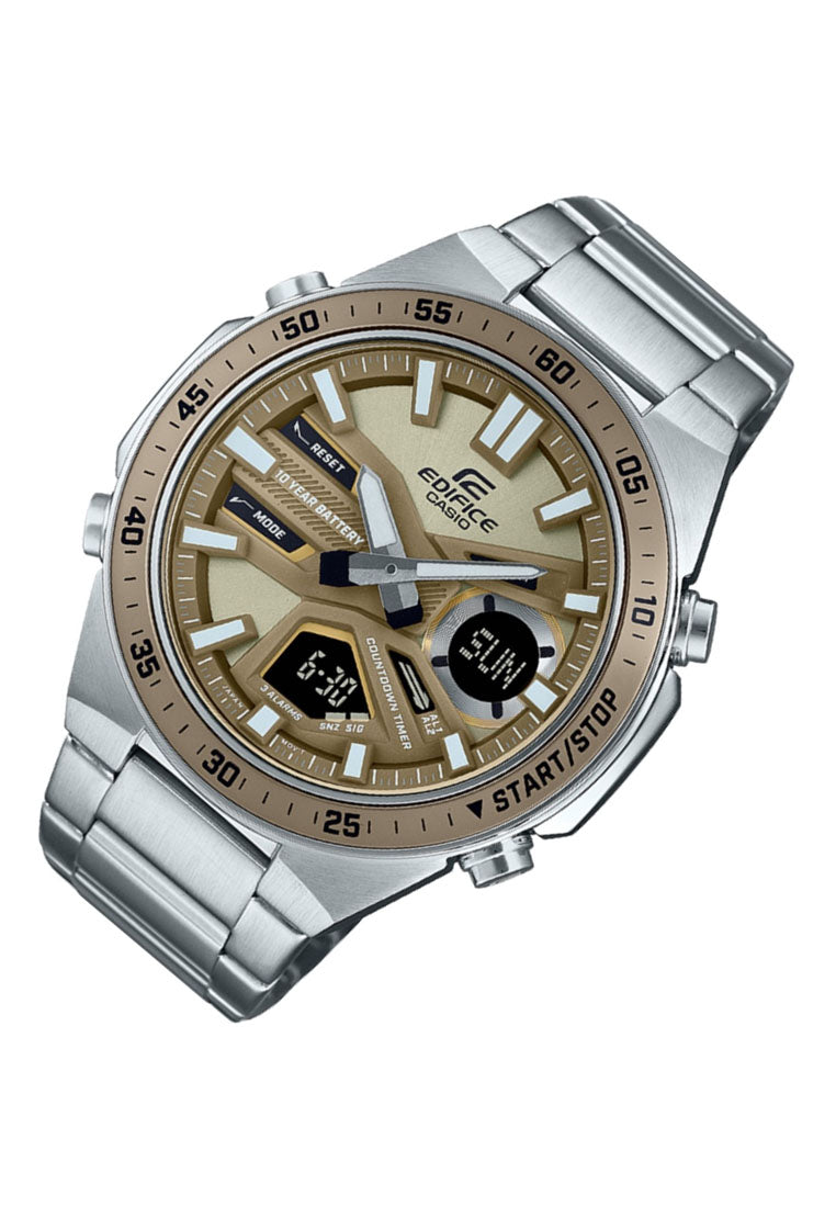 Casio Edifice EFV-C110D-5A Digital Analog Stainless Steel Strap Watch for Men-Watch Portal Philippines