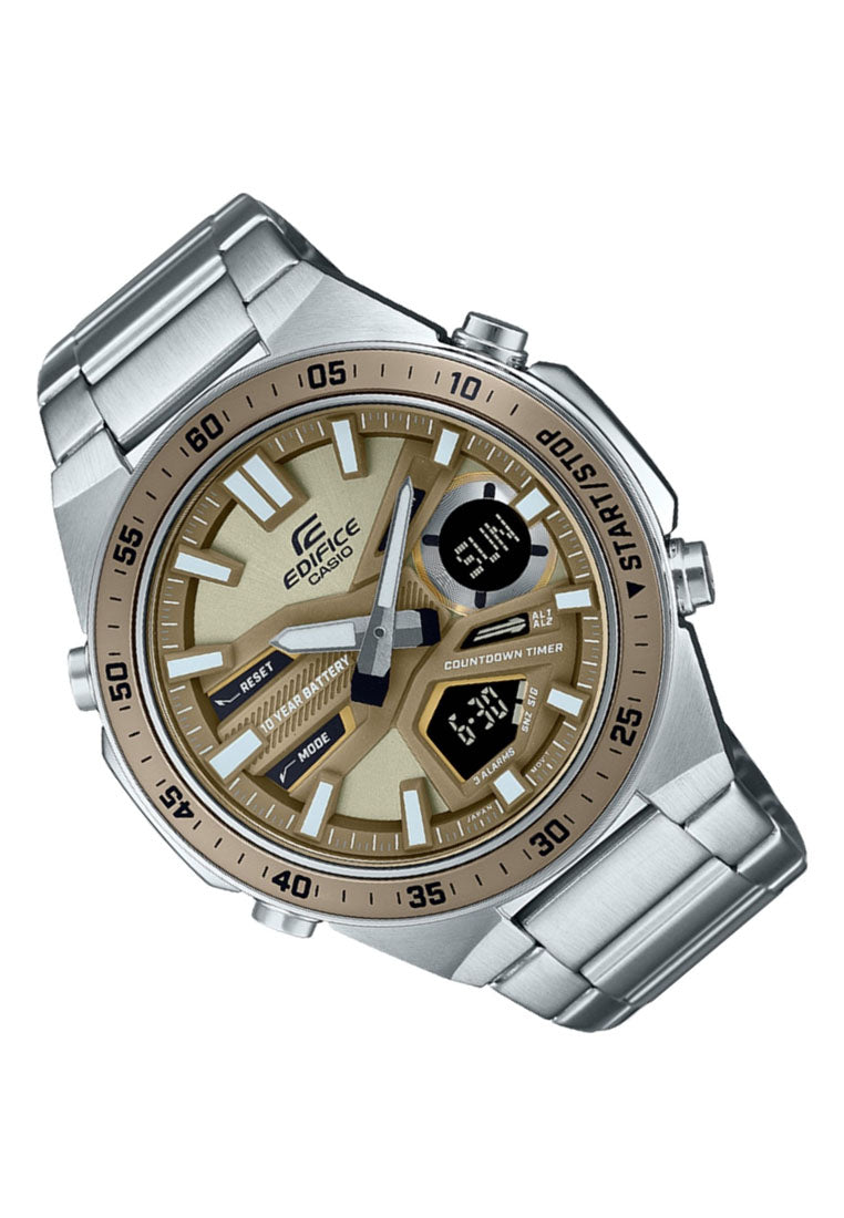 Casio Edifice EFV-C110D-5A Digital Analog Stainless Steel Strap Watch for Men-Watch Portal Philippines