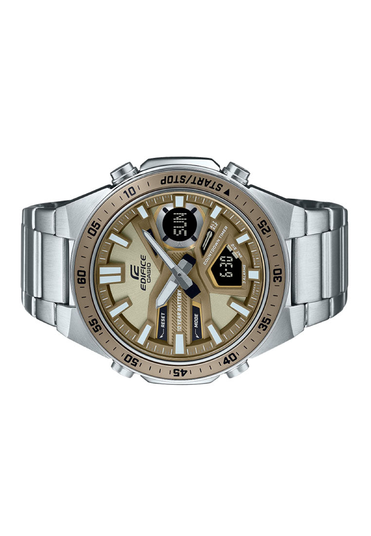 Casio Edifice EFV-C110D-5A Digital Analog Stainless Steel Strap Watch for Men-Watch Portal Philippines