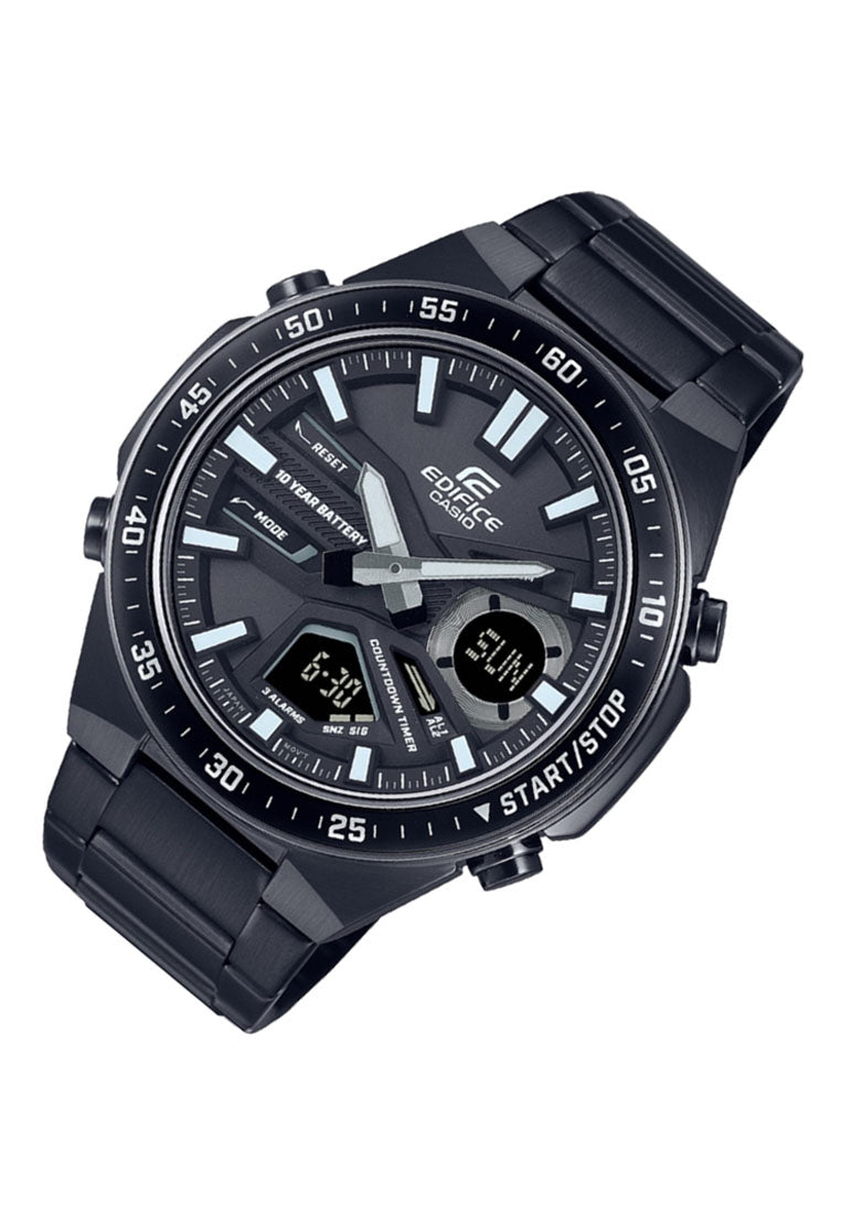 Casio Edifice EFV-C110DC-1A Digital Analog Stainless Steel Strap Watch for Men-Watch Portal Philippines